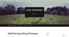 Desktop Screenshot of marybiddinger.com